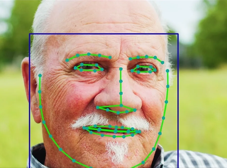 Portrait avec points de suivi Face Mapping