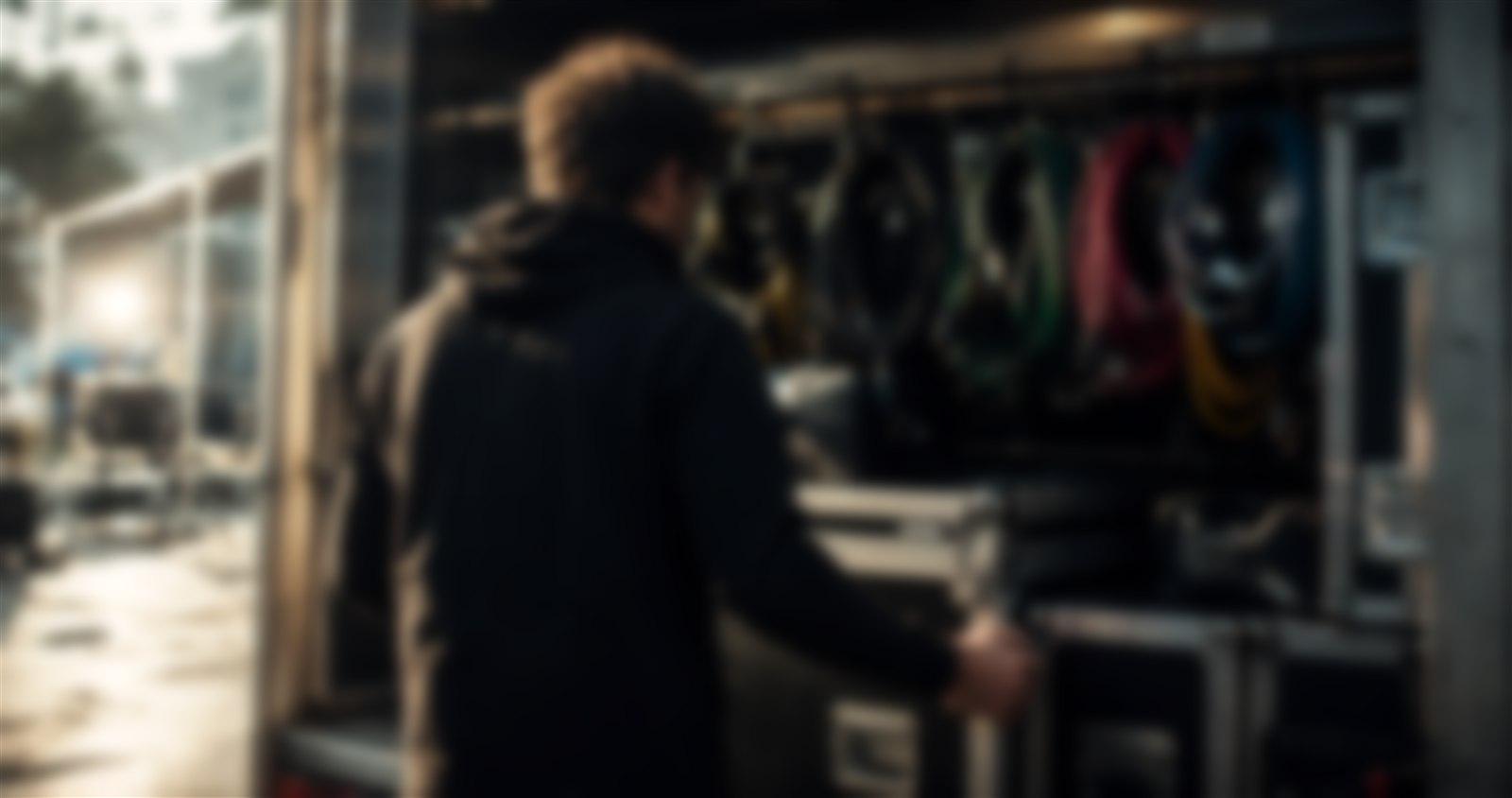 Préparation logistique d'un tournage en extérieur